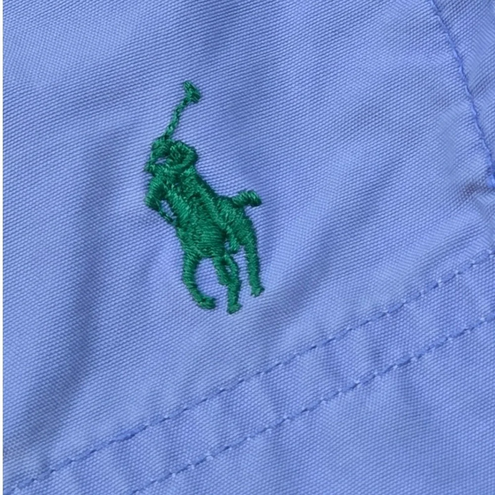 Polo Sport Swim Trunks Mens XL Mesh Lined Elastic Waist Drawstring Shorts Blue